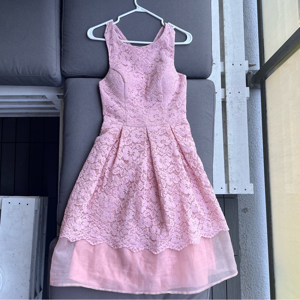 Chi Chi London - Lace dress with open back (UK size 8 - US size small)